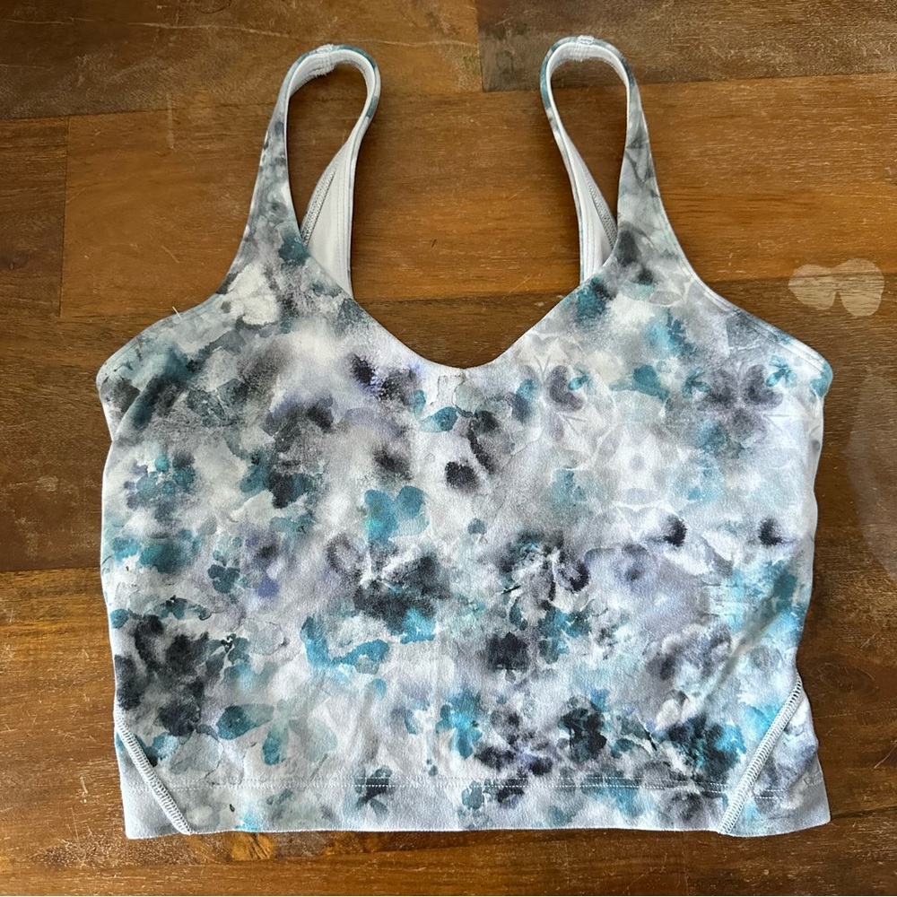 Lululemon Align Tank Kaleidofloral Multi size 4 NO‎ CUPS